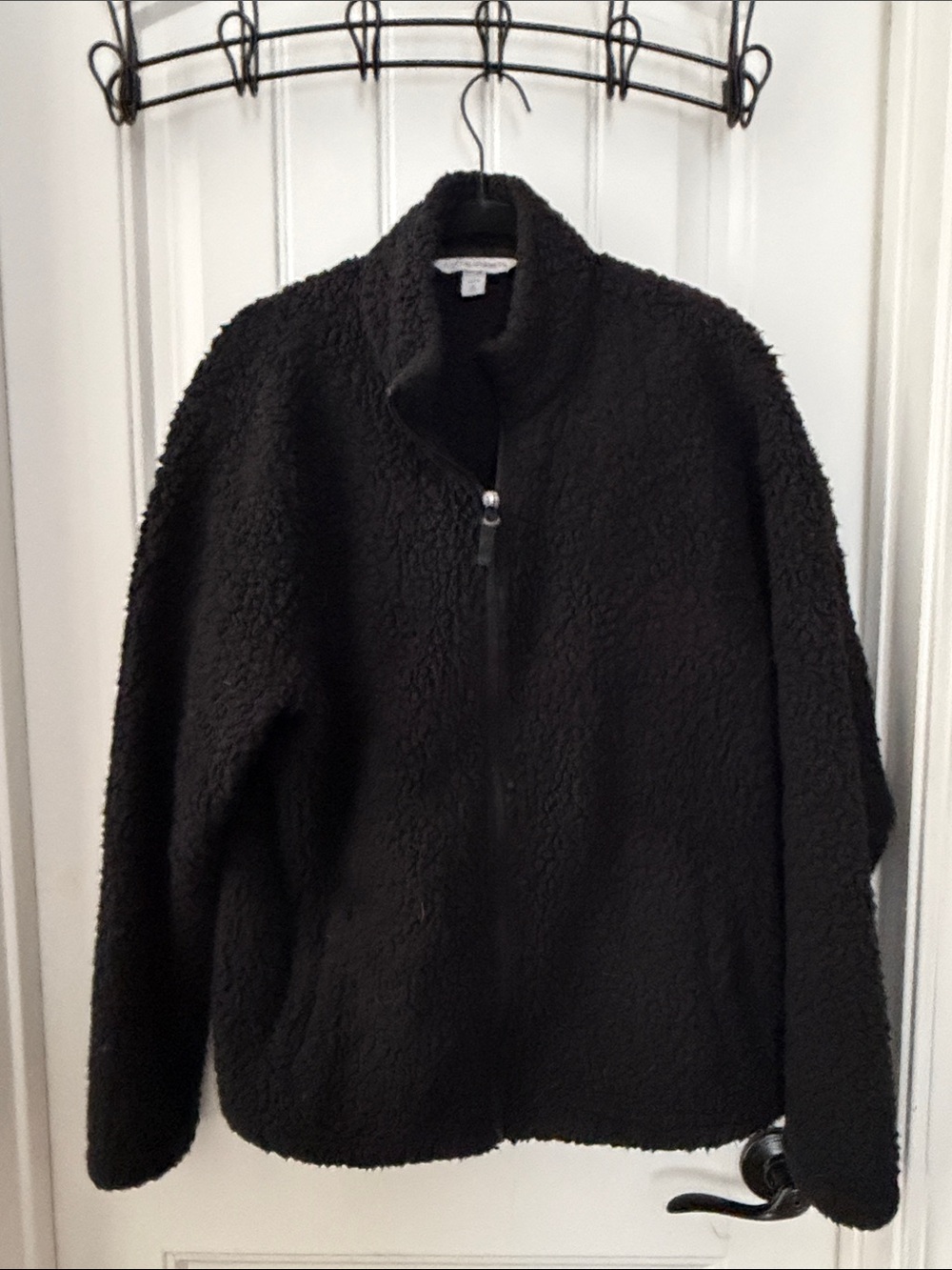 Port Authority Black Sherpa Pullover Jacket